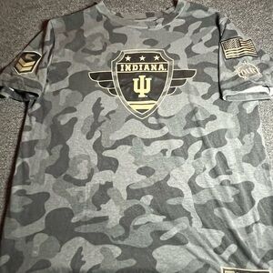 Colosseum OHT Indiana Hoosiers Camouflage T Shirt Kids Size XL
